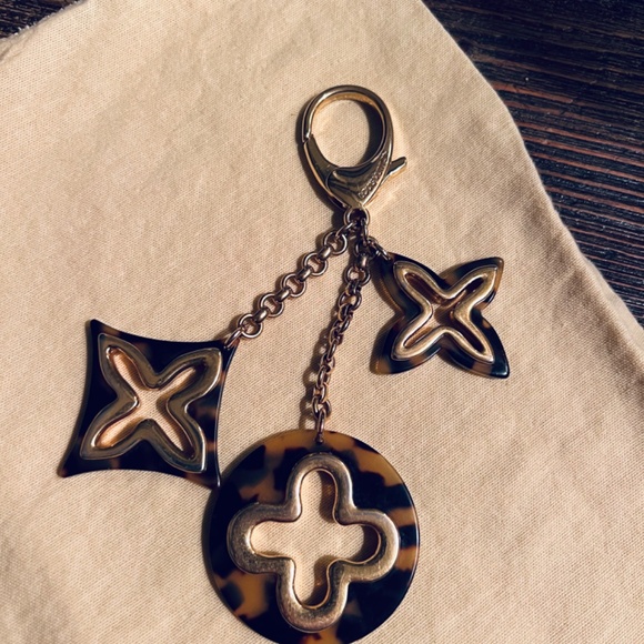 Authentic Louis Vuitton Tortoise Shell Resin Insolence Key Holder and Bag Charm - Picture 7 of 14